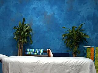 Angel Gets Relaxing Massage With Contrasting Sensations And Touches