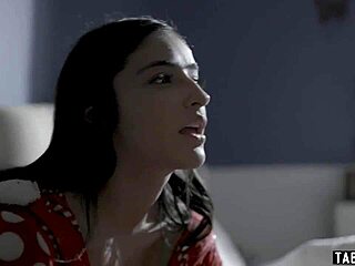 Santa has sex with a beautiful small teenager at his boss’s house