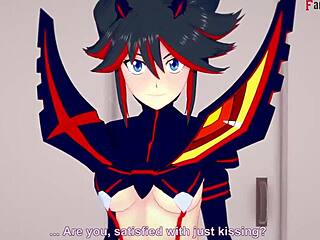 Ryuko Matoi in hardcore free POV hentai animation