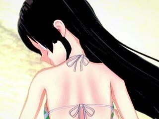 tsuyu froppy in hot swimsuit wants to do it on the beach with me - my hero academa