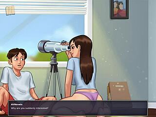 Animated porn game with anime style called Summertime Saga