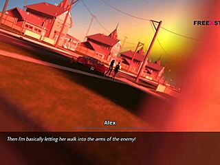 alex intensely fingers latisha's ass in 3d game