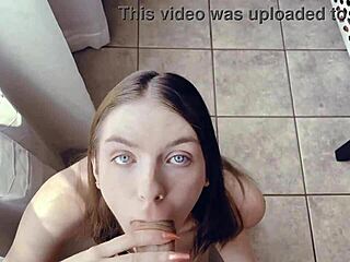 celestina blooms throats my huge cock deep