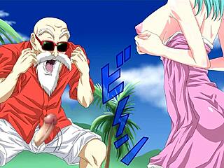 Dragon Ball Z-style porn with hentai and cartoon-like action