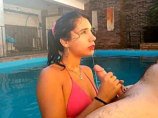 Argentina Amateur Me Hace Un Pete En La Piscina