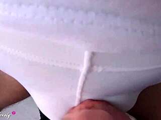 Stepsister enjoys sloppy oral sex and cum in mouth