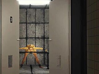 Young blonde slave gets rough anal in prison