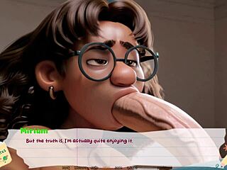Crossdressing gamers enjoy big tits and deepthroat action