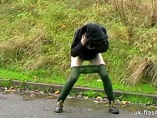 Lassie Pissing And Masturbating In Public