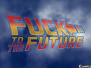 Amy Brooke stars in the parody comedy Fuck to the Future with cowgirl riding and hardcore pornstar action