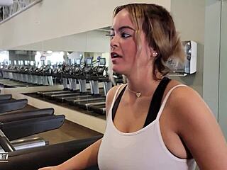 i picked up alexis with huge natural tits at the gym for doggystyle