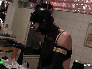 Rubbernurse Agnes dominates with toys and gloves in hospital