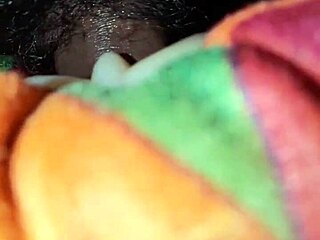Malayali guy pounding hard into rubber pussy in slow motion