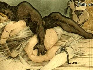 古董收藏复古情色插画