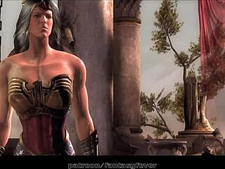 Wonder Woman Sucks And Fucks Ares In 3D Action