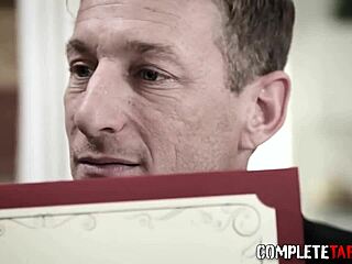 taboo stepdaughter teen 18+s in threesome with blowjob