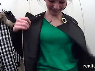 Charming czech kitten gets seduced in the mall and penetrated in pov