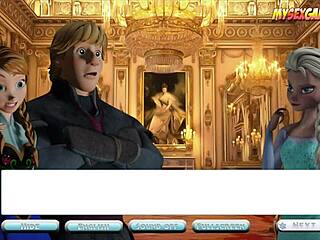 Experience icy action with Sexy Anna from Frozen game