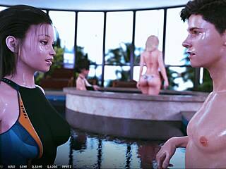 闪亮湿滑Rebecca运动角色扮演