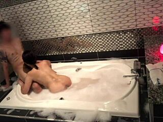 Perverted Couple Having Sex in Bubble Bath!