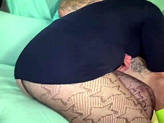 Intriguing family therapy session with hot tattooed woman and amateur husband