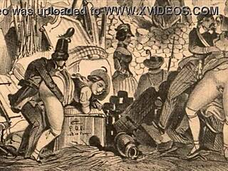 What makes this vintage erotic illustration so captivating? Can you resist its charm?