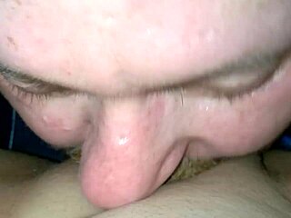 watch as he eagerly licks her latina pussy