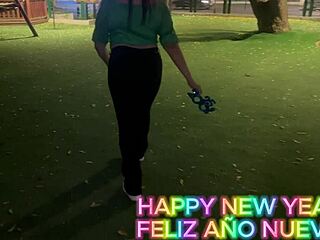 on new years i met a woman in the park and she showed me her big tits and we went to fuck doggystyle