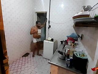 Anal teen in kitchen