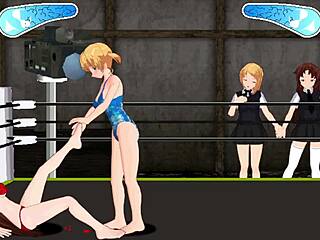 Yuri princess Nina vs Karin in a lesbian catfight