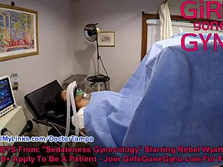 Accidental nude slips in a naughty doctor's examination room