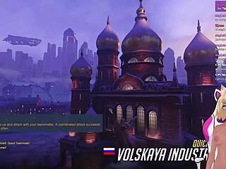 vtuber LEWDNEKO plays OVERWATCH, gets SPANKED by characters in part 2