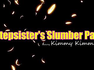 Step-sis Kimmy's rough sex helps her get over crush