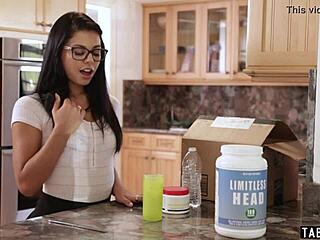 Cute Gina Valentina's First Intense Blowbang with Five Big Cocks in Taboo Orgy