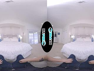 Beautiful girlfriend gives great anal sex in VR for Valentine’s Day