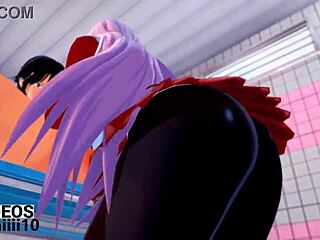 Young and sexy amateur Zero two gives a blowjob in this hentai video