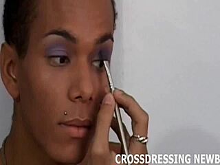 Cross dressing slut getting kinky with anal sex