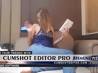 dude, this hot teen’s farting in tight jeans... unreal!