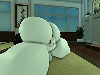 Animated sex in a condominium with an anime theme
