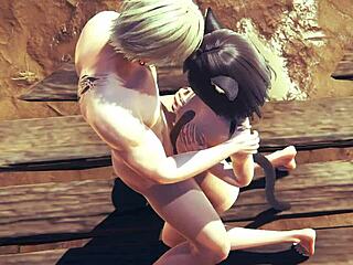 hentai 无码 3D 小猫疯狂做中出！