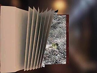 tatiana morales as little red riding hood lost in the forest with the wolf