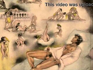 vintage erotic sketches with sensual charm.