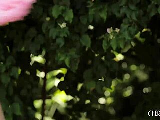 check out this raven haired babe doing food play while masturbating outdoors