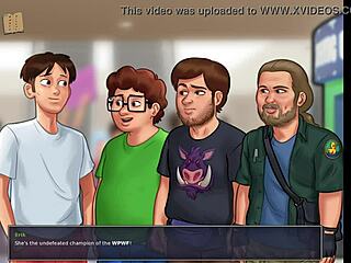 Animated erotic story with PC gameplay