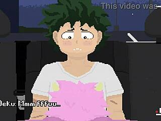 Ashido Mina's rough and animated big ass car sex adventure