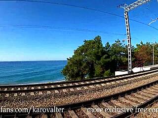 Cute Babe Bent Over For Monster Cock Outdoors