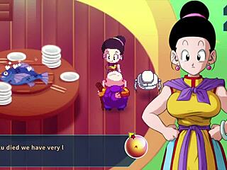 Kame Paradise 2: Chi Chi Delivers a Steamy Handjob to Roshi in Wild Game Parody