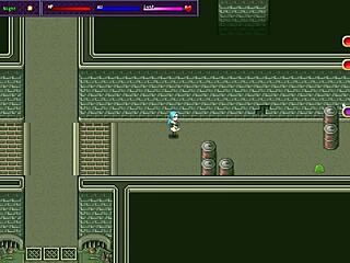 Horny Slut Exposes Big Tits in Class, Defeats Boss in Hentai Game