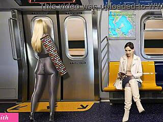 Masturbating on the way back home with toys