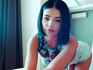 Beautiful Latina in sexy cosplay, home video